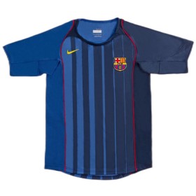 Jalkapallo Peliasut Barcelona 2004-05 Retro Vieras Pelipaita Lyhythihainen